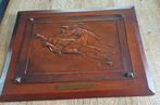Tableau sur cuir repoussé Fortuna par Julien DILLENS, Antiek en Kunst, Ophalen