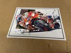 Metalen print motorrace Motogp - 27 - Casey Stoner, Verzamelen, Ophalen of Verzenden, Zo goed als nieuw