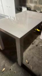 Table de salle à manger blanche brillante Ikea, 100 à 150 cm, Enlèvement, Utilisé, 50 à 100 cm