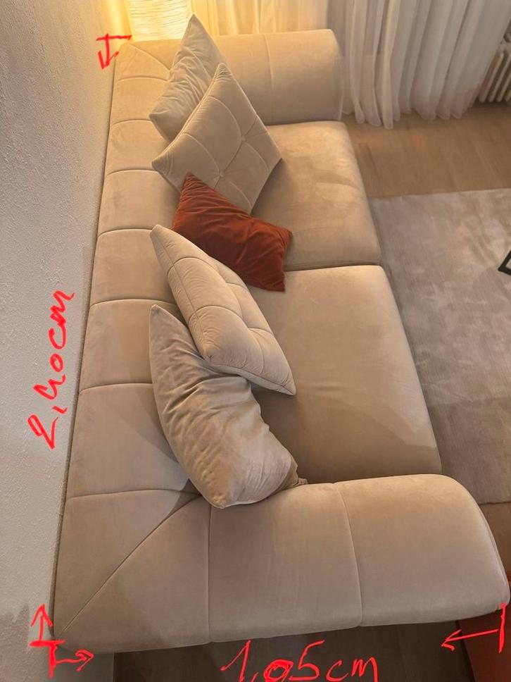 Modern zetels van 2maal 4zit, Huis en Inrichting, Zetels | Zetels en Chaises Longues, Zo goed als nieuw, Ophalen