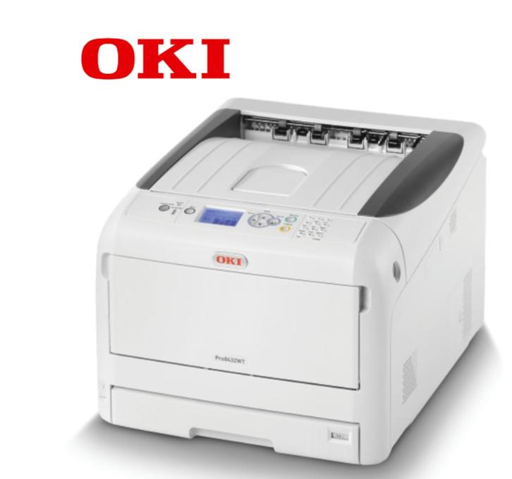 OKI PRO 8432WT A3-printer - wit - T-SHIRTS - Objecten, Computers en Software, Printers, Gebruikt, Printer, LED-printer, Kleur printen