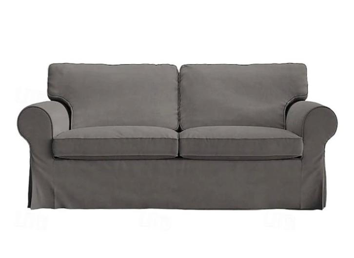 Housse de canapé 2 places Ektorp gris foncé, Maison & Meubles, Canapés | Salons, Utilisé, Banc droit, Deux personnes, Moins de 150 cm