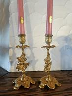 Koperen kandelaars, Antiek en Kunst, Ophalen of Verzenden