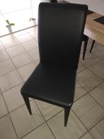 stoelen voor aan eettafel, Huis en Inrichting, Ophalen, Gebruikt, Zwart, Leer