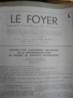 4 Vieux Contrats d'assurances automobiles des années 60, Verzamelen, Ophalen of Verzenden, Gebruikt, Auto's