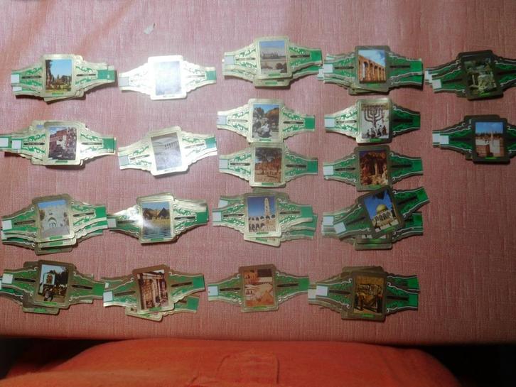 Verschillende onvolledige collecties Lugano sigarenbandjes, Verzamelen, Rookartikelen, Aanstekers en Luciferdoosjes, Gebruikt