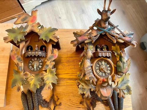 Lot 2 Horloges Coucou Foret Noire, Antiek en Kunst, Antiek | Klokken, Ophalen