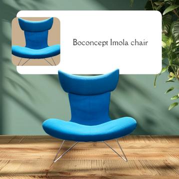 Design fauteuil BoConcept Imola – blauw (origineel!) beschikbaar voor biedingen