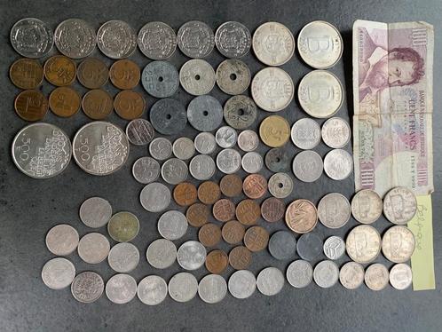 Devise BELGIQUE (francs belge): 75 pièces + 1 billet, Postzegels en Munten, Munten | België, Losse munt, Overig, Ophalen of Verzenden