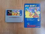 Yogi Bear met handleiding voor de Super Nintendo (SNES), Avontuur en Actie, 2 spelers, Eén computer, Ophalen of Verzenden