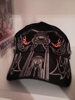 pet met motorfiets en vlammen, Kleding | Heren, Overige Herenkleding, Ophalen, Gedragen