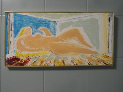 Emile Raes. Liggend naakt., Antiek en Kunst, Kunst | Schilderijen | Modern, Ophalen