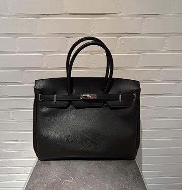 Handtas zwart - look a like designer bag, Enlèvement, Comme neuf, Noir, Sac à main