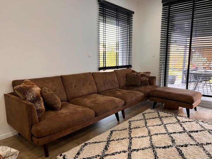 Stijlvolle en comfortabele chill hoekbank, Huis en Inrichting, Zetels | Complete zithoeken, Zo goed als nieuw, Ophalen