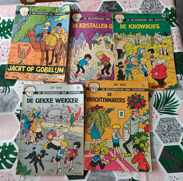 Lot van vroege Jommeke strips - incl. 1e drukken (o.a. nr. 3, Boeken, Stripverhalen, Gelezen, Meerdere stripboeken, Ophalen of Verzenden