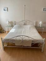 koperen bed, matras, nachtkastjes  160 x 200, Ophalen, Nieuw, Matras