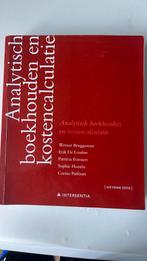 Analytisch boekhouden en kostencalculatie (vijftiende editie, Ophalen of Verzenden, Zo goed als nieuw, Hoger Onderwijs, Carine Patfoort; Werner Bruggeman