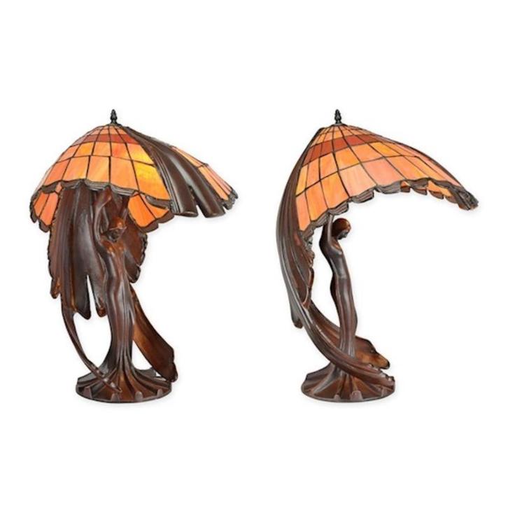 Elegante tafellamp | tiffany stijl | Nieuw, Antiek en Kunst, Antiek | Verlichting, Verzenden