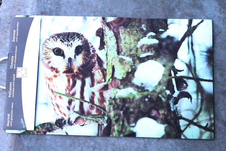 Gangkleed/deurmat dierenstijl, uil, Tuin en Terras, Deurmatten, Nieuw, Rubber, Schoonloopmat, Binnen, Buiten, Ophalen of Verzenden