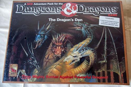 DUNGEON & DRAGONS-The Dragon's Den Adventure Box-TSR 1992, Hobby en Vrije tijd, Wargaming, Zo goed als nieuw, Overige soorten