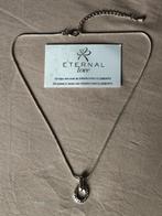 Halsketting met Hanger + Oorbellen met Zirconia Eternal Love, Handtassen en Accessoires, Kettingen, Nieuw, Overige materialen