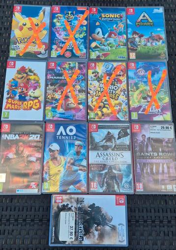 Switch-games en accessoires in uitstekende staat  beschikbaar voor biedingen