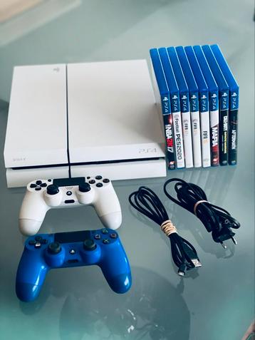 PS4 | 2 controllers | originele kabels | Met spelletjes beschikbaar voor biedingen