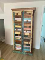 Steigerhouten kast, Huis en Inrichting, Kasten | Kleerkasten, Ophalen, Vintage - steigerhouten, 50 tot 100 cm, Zo goed als nieuw