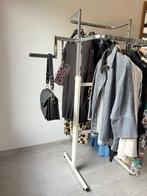 Professioneel kledingrek in rvs, Huis en Inrichting, Woonaccessoires | Kapstokken, Ophalen, 100 tot 150 cm, Zo goed als nieuw