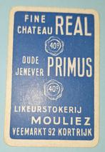 Carte à jouer de Courtrai — Distillerie Mouliez, blue_127, Enlèvement ou Envoi, Utilisé, Carte(s) à jouer