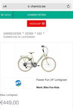 Flower fun meisjes fiets, Fietsen en Brommers, Ophalen, Zo goed als nieuw, 24 inch