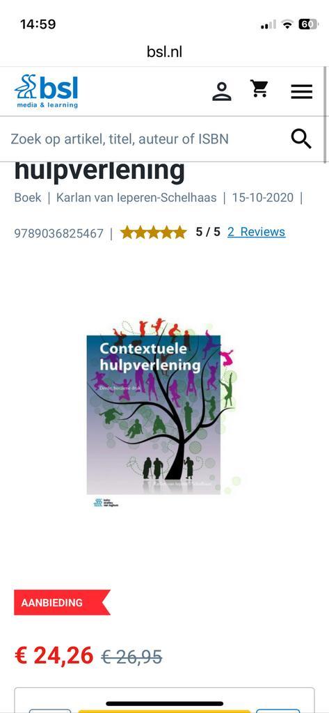 Karlan van Ieperen-Schelhaas - Contextuele hulpverlening, Boeken, Wetenschap, Zo goed als nieuw, Ophalen