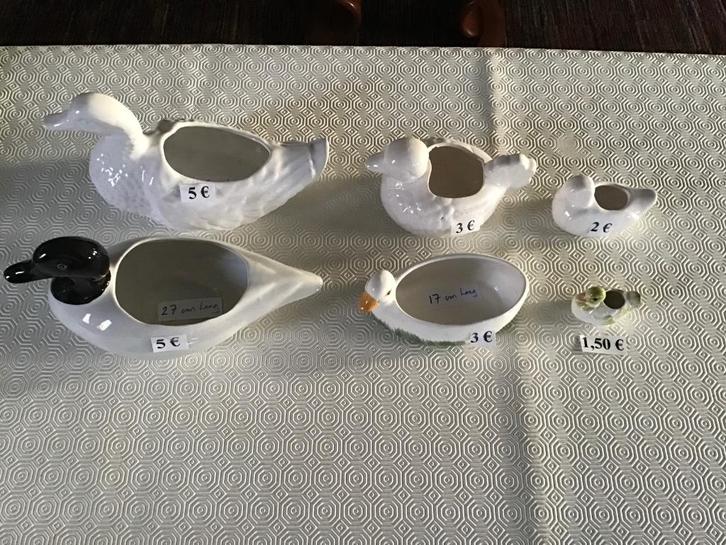 8 eenden beelden voor kleine plantjes of andere dingen, Tuin en Terras, Bloempotten, Zo goed als nieuw, Ophalen of Verzenden