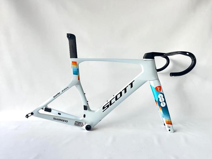 Scott Foil RC HMX Disc frameset - Maat M - Team PostNL DSM, Fietsen en Brommers, Fietsonderdelen, Gebruikt, Racefiets, Frame, Ophalen of Verzenden