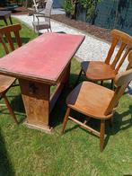 Café tafels en stoelen, Huis en Inrichting, Stoelen, Gebruikt, Ophalen of Verzenden, Rood