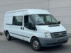 Ford Transit 2.2tdci Dubbel Cabine 5pl rijd perfect, Wit, Bedrijf, Overige carrosserie, Transit