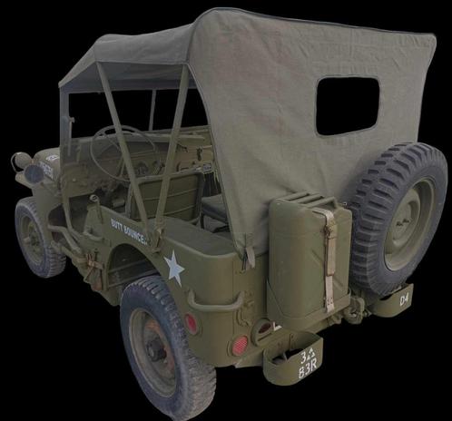 ② Bâche jeep Willys MB toile OD7 18oz neuve — Habitacle