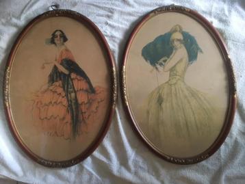 2 art nouveau werken v G. Camps beschikbaar voor biedingen