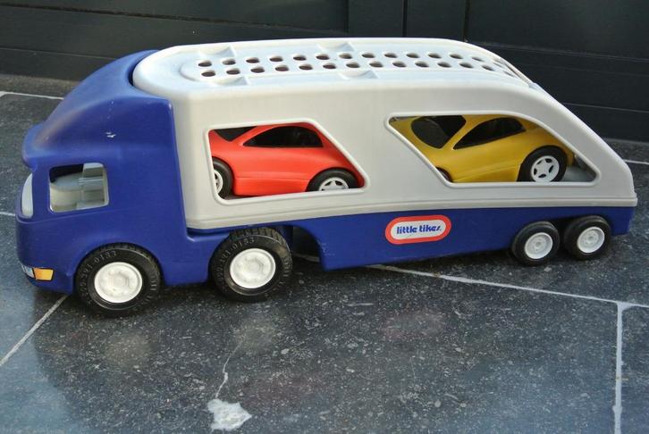 autotransporter little tikes met 2 auto's, Kinderen en Baby's, Speelgoed | Buiten | Los speelgoed, Ophalen of Verzenden