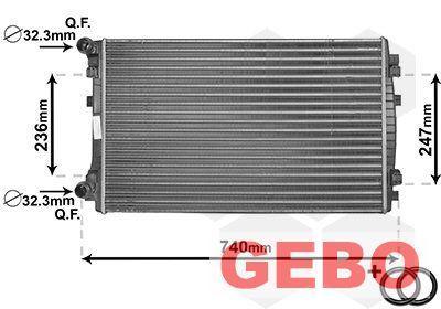 Volkswagen Golf 7 1.0 TSI radiateur 2012 t/m 2017 5Q0 121 25, Auto-onderdelen, Motor en Toebehoren, Volkswagen, Nieuw, Ophalen of Verzenden