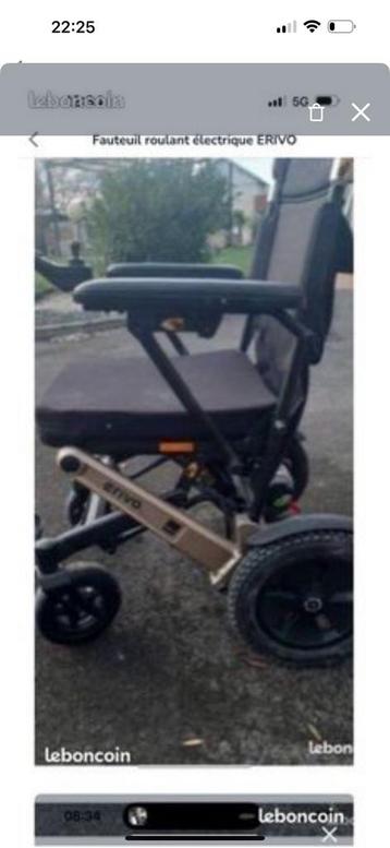 ERIVO Fauteuil roulant électrique  pliable beschikbaar voor biedingen