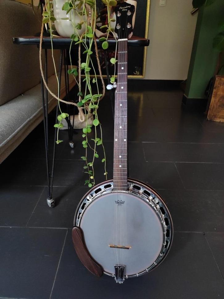 recording king dirty 30's resonator banjo, Muziek en Instrumenten, Snaarinstrumenten | Banjo's, Zo goed als nieuw, 5-snarige of Bluegrassbanjo