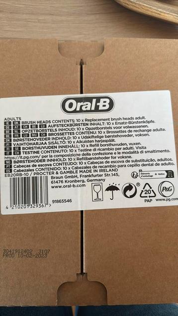 Oral- B opzetborstels beschikbaar voor biedingen