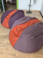 Poufs (2PC) designer Exsud, Utilisé, Cuir