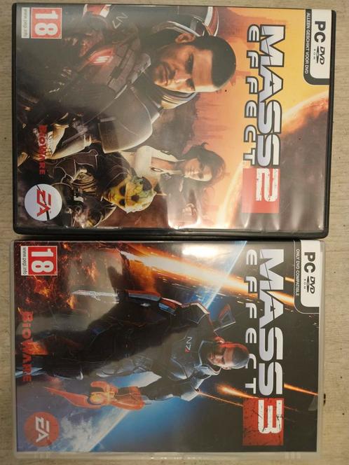 Mass Effect 2 en 3, PC, Games en Spelcomputers, Games | Pc, Zo goed als nieuw, Shooter, Vanaf 18 jaar, Ophalen