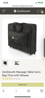 Tas massage tafel 71 cm, met wielen merk ZENGROWTH, Sport en Fitness, Ophalen, Nieuw, Massagetafel