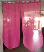 Lot de 4 Rideaux voile fushia et orange, Enlèvement, Utilisé