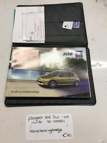 Peugeot 206 Sw 1.4 16v 2005 2500054 Instructieboekje beschikbaar voor biedingen