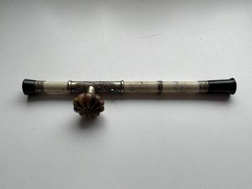 Pipe à opium chinoise originale, avec dessins Kamasutra.