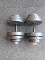 Verstelbare dumbells 17.5kg TUNTURI, Sport en Fitness, Ophalen, Zo goed als nieuw, Benen, Halterstangen